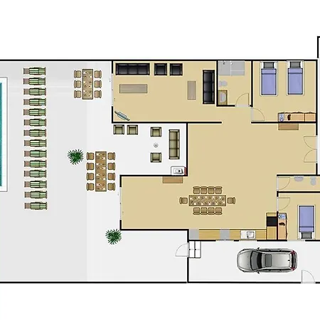 Sleeps 14 Pool Air Con Wifi